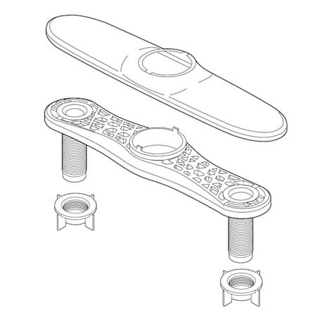 Delta 10-1/2" Escutcheon Plate Arctic Stainless