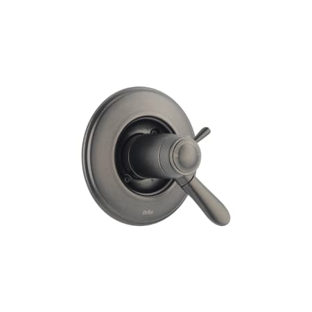 Delta Lahara TempAssure 17T Series Dual Function Thermostatic Mixing Valve Trim Only with Integrated Volume Control - Less Rough-In Valve Aged Pewter