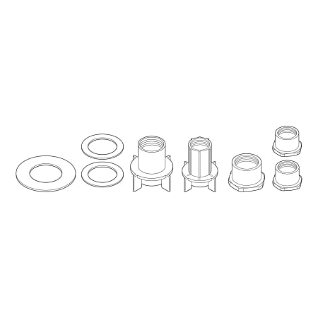 Delta Thick Tile Mounting Kit Adding 1" Replacement Part na