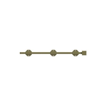 Deltana Solid Brass 18" Modern Surface Bolt Antique Brass