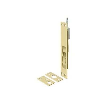 Deltana 24 Inch Extension Flush Door Security Bolt Unlacquered Brass