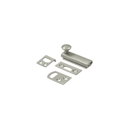 Deltana 2" Concealed Screw Surface Bolt Satin Nickel