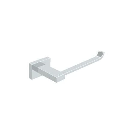 Deltana 55D - Modern Euro Single Post Slide On Toilet Paper Holder - Solid Brass Bright Chrome