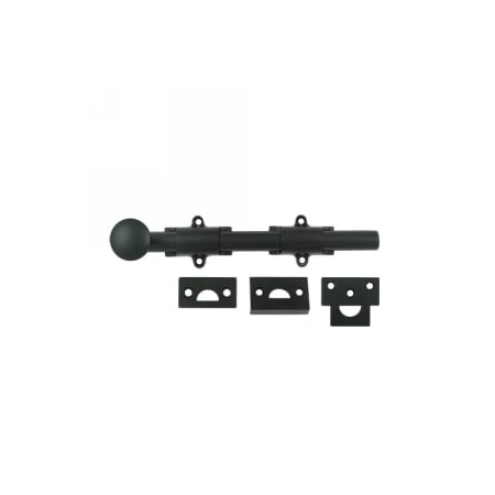 Deltana 8 Inch Long Surface Bolt Black