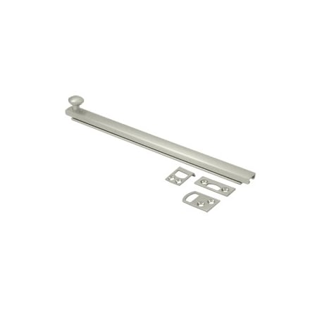 Deltana 8" Surface Bolt Satin Nickel