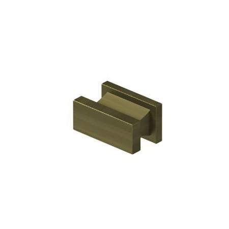 Deltana Anvil 1/2 Inch Center to Center Rectangular Cabinet Pull Antique Brass