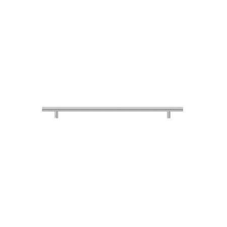 Deltana 12-9/16 Inch Center to Center Modern Bar Cabinet Pull Satin Stainless Steel