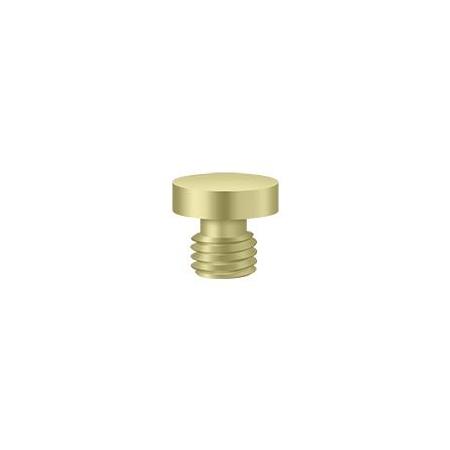 Deltana Button Tip Cabinet Hinge Finial Unlacquered Brass