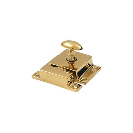 Deltana 2-5/16" x 1-9/16" Solid Brass Cabinet Lock Lifetime Polished Brass