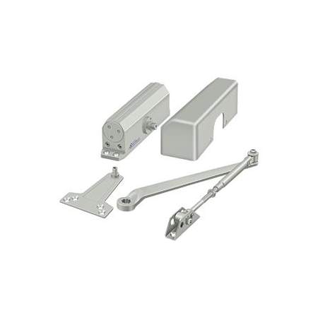 Deltana Aluminum Adjustable Size 1-4 Surface Mount Commercial Door Closer Aluminum