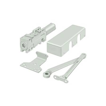 Deltana Cast Iron Adjustable Size 1-6 Surface Mount Commercial Door Closer White