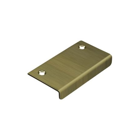 Deltana 2-1/4 Inch Center to Center Finger Cabinet Pull - 25 Pack Antique Brass