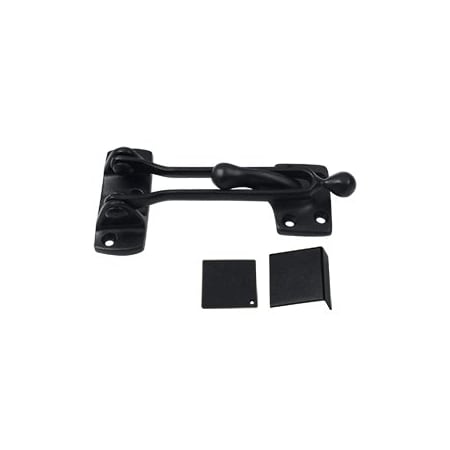 Deltana 5" Solid Brass Door Guard Latch Paint Black