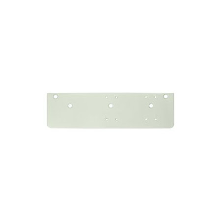 Deltana Commercial 13" x 3-5/8" Drop Plate for Door Closer with Standard Arm Installation White