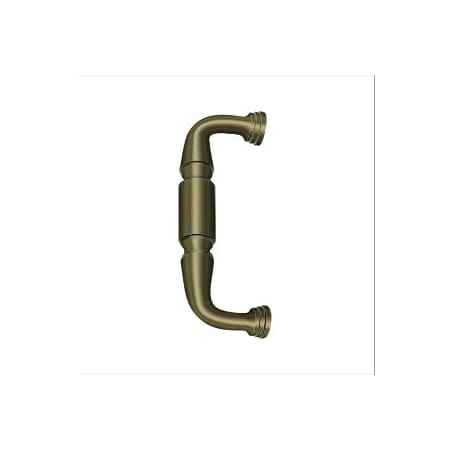 Deltana 7" Solid Brass Door Pull with 6" Centers Antique Brass