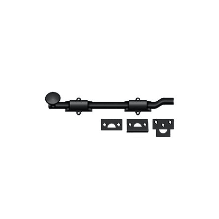 Deltana 10" Heavy Duty Offset Surface Bolt Paint Black
