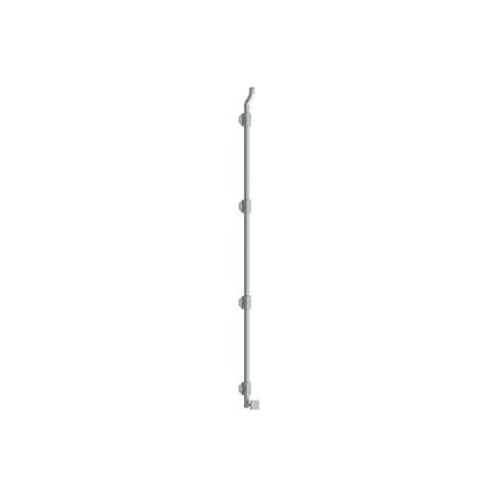 Deltana Solid Brass 42" Modern Offset Surface Bolt HD Brushed Chrome