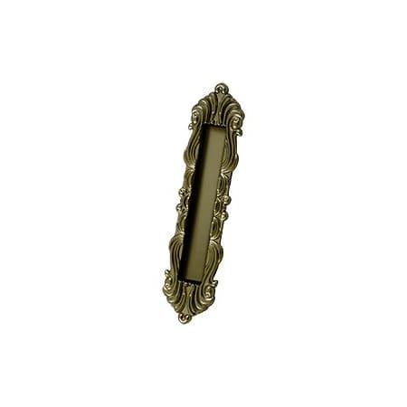 Deltana Solid Brass Heavy Duty Victorian 10" Tall Sliding / Pocket Door Pull Antique Brass
