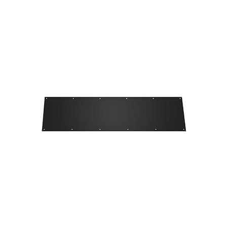 Deltana Commercial 10" X 34" Stainless Steel Kick Plate for Swinging Doors Black