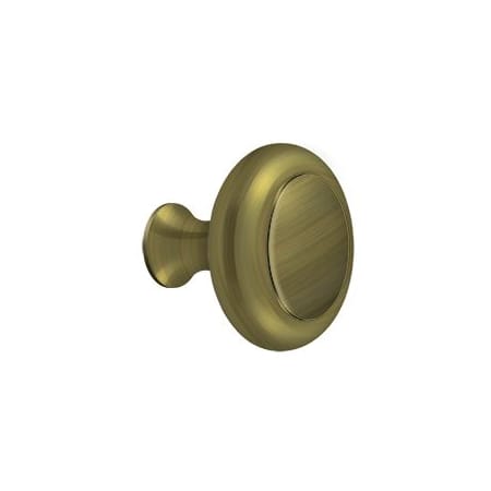 Deltana 1-3/4 Inch Mushroom Cabinet Knob Antique Brass