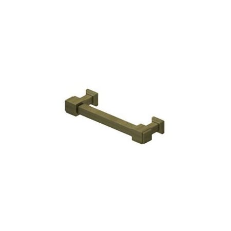 Deltana Manhattan 4 Inch Center to Center Bar Cabinet Pull Antique Brass