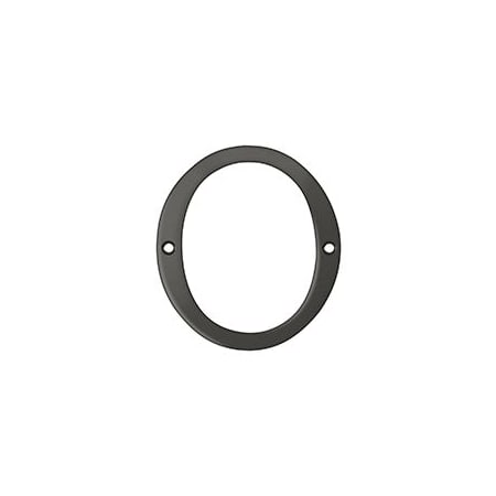 Deltana 4" Solid Brass Traditional House Number - #0 Oil Rubbed Bronze