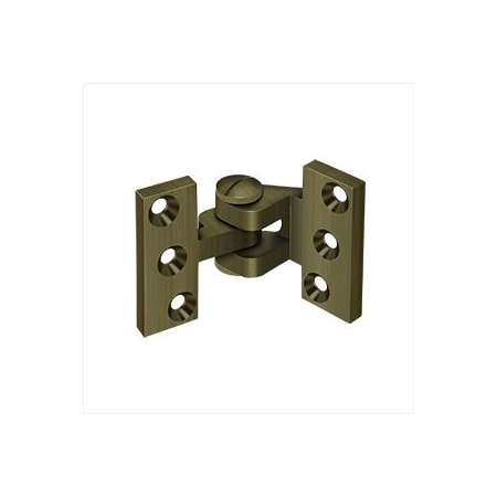 Deltana 3-3/4" x 2-1/2" Solid Brass Intermediate Pivot Hinge - 10 Pack Antique Brass