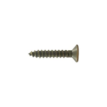 Deltana #7 x 3/4" Solid Brass Wood Screw - Single Antique Brass