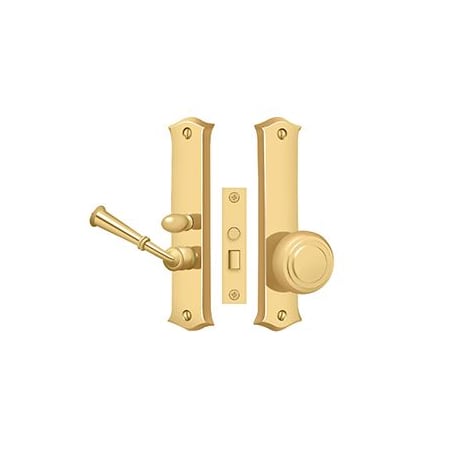Deltana Classic Storm / Screen Door Latch Mortise Lock Door Handles Lifetime Polished Brass