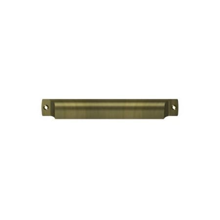 Deltana Shell 7-1/16 Inch Center to Center Cup Cabinet Pull Antique Brass