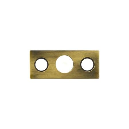 Deltana 1-1/2" x 5/8" Strike Plate for 7" Flush Bolt Antique Brass