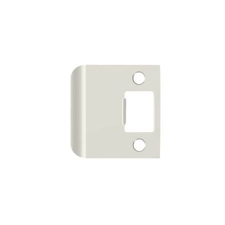 Deltana 2-1/4 Tall Extended Lip Strike Plate Bright Nickel