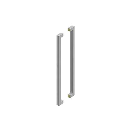 Deltana 36" Center to Center Back to Back Door Pull Set Brushed Stainless Steel