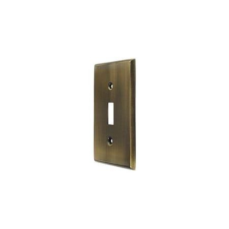 Deltana Single Switch Plates Antique Brass