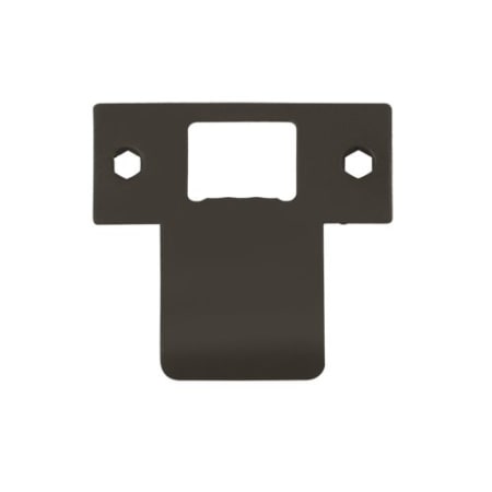Deltana Solid Brass 2-3/4" x 2-1/2" Extended Lip T-Strike Plate Oil Rubbed Bronze