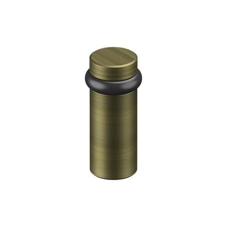 Deltana 3 Inch Floor Mounted Peg Door Stop Antique Brass