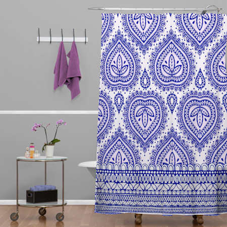 Deny Designs-Decorative Blue Curtain-Additional View