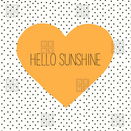 Deny Designs-Hello Sunshine Heart Curtain-Additional View