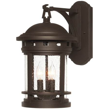 Designers Fountain 3 Light 16" Cast Aluminum Wall Lantern from the Sedona Collection Oil Rubbed Bronze w/seedy