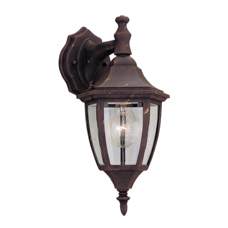 Designers Fountain 1 Light 7" Cast Aluminum Wall Lantern Autumn Gold