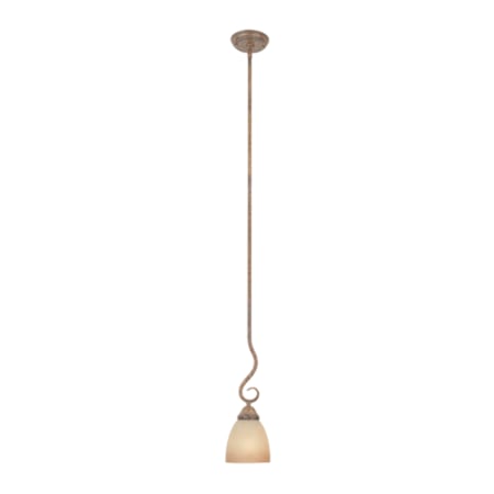 Designers Fountain Single Light Down Lighting Mini Pendant from the Stratton Collection Aged English Umber