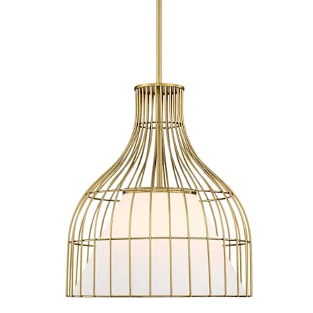 Designers Fountain Evensong 16" Wide Cage Pendant Brushed Gold