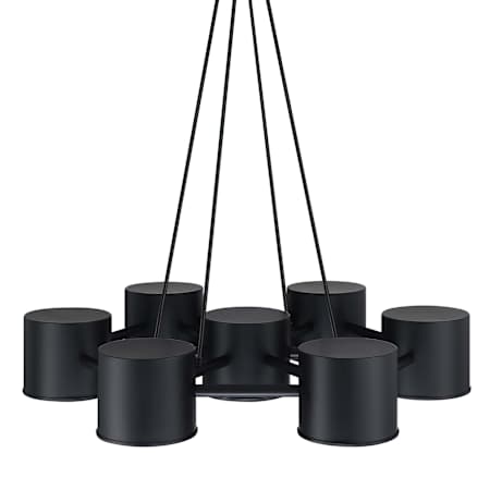 Designers Fountain Fleur Oasis 7 Light 30" Wide Chandelier Matte Black