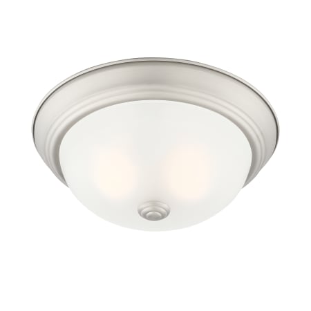 Designers Fountain Decorative Flushmount 2 Light 11" Wide Flush Mount Bowl Ceiling Fixture Pewter