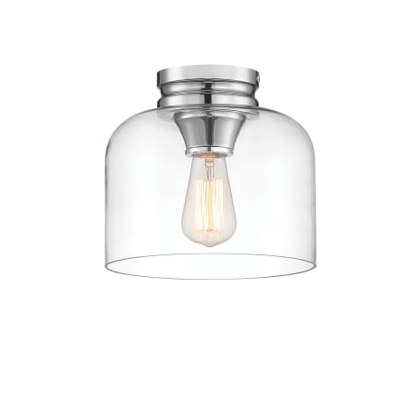 Designers Fountain Ezra 9" Wide Semi-Flush Ceiling Fixture Chrome