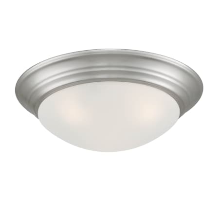 Designers Fountain Tap 2 Light 17" Wide Flush Mount Bowl Ceiling Fixture Brushed Nickel