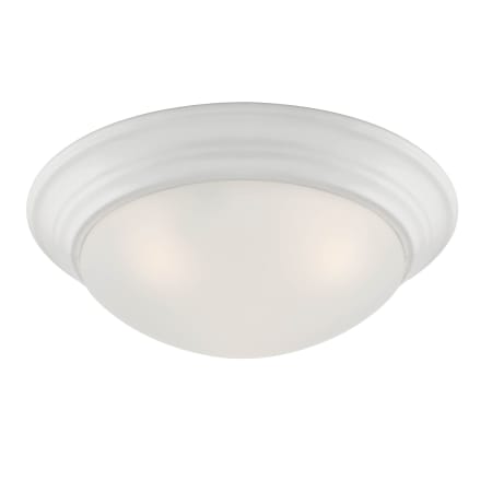 Designers Fountain Tap 2 Light 17" Wide Flush Mount Bowl Ceiling Fixture Matte White