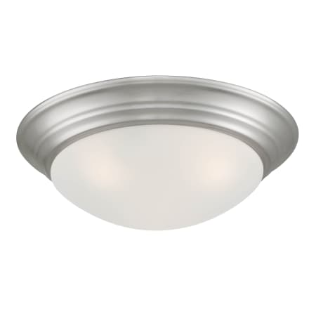 Designers Fountain Tap 2 Light 14" Wide Flush Mount Bowl Ceiling Fixture Brushed Nickel