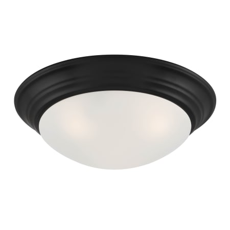 Designers Fountain Tap 2 Light 14" Wide Flush Mount Bowl Ceiling Fixture Matte Black