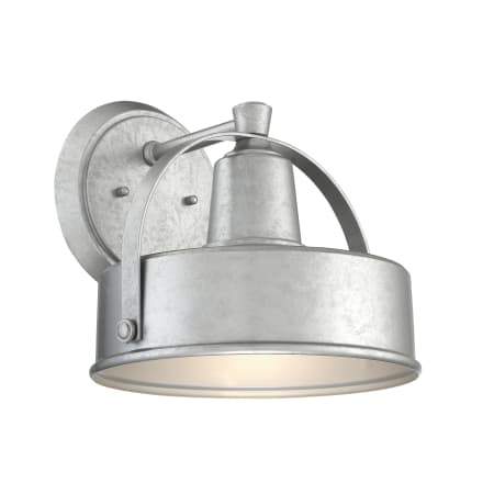 Designers Fountain Portland 8" Tall Outdoor Wall Sconce Galvanized